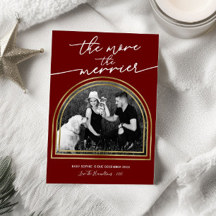 Arch Frame Christmas Pregnancy Announcement 