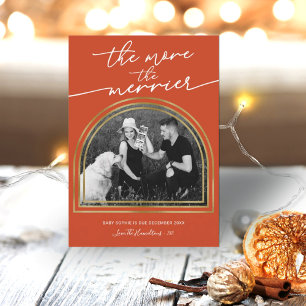 Arch Frame Christmas Pregnancy Announcement