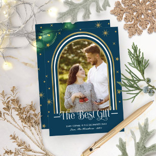 Arch Frame Christmas Pregnancy Announcement