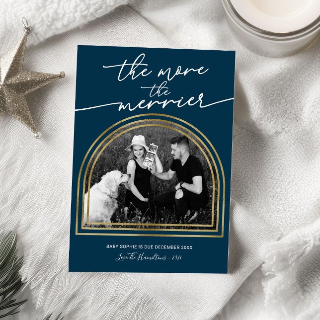 Arch Frame Noël Grossesse Faire-part (Créateur téléchargé)