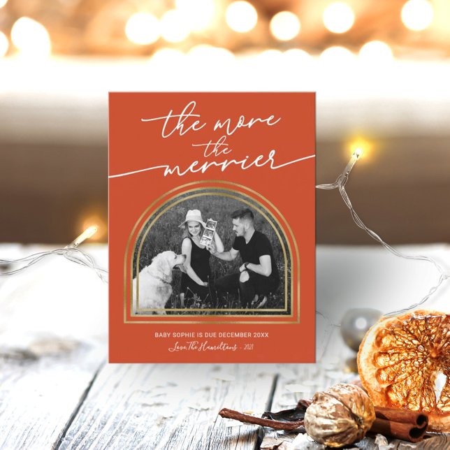 Arch Frame Noël Grossesse Faire-part (Créateur téléchargé)