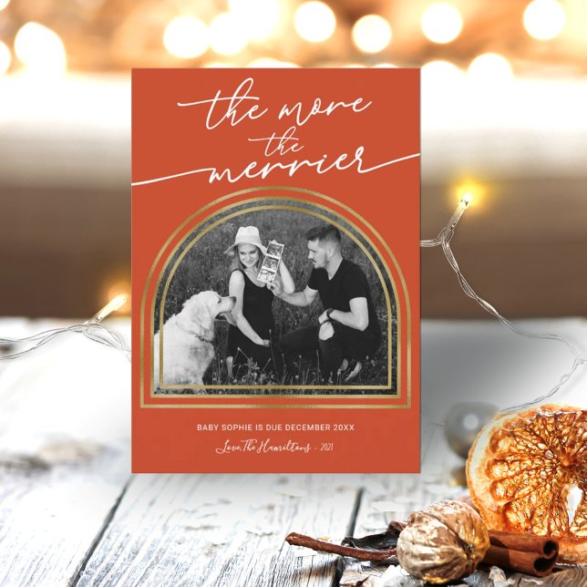 Arch Frame Noël Grossesse Faire-part (Créateur téléchargé)