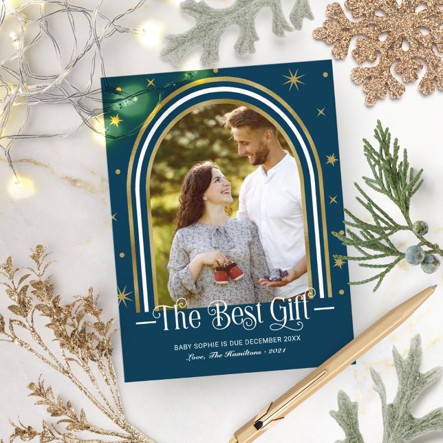 Arch Frame Noël Grossesse Faire-part (Créateur téléchargé)