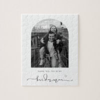 Arch Frame Will You be my Bridesman Puzzle