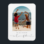 Arch frame will you be my matron of honour magnet<br><div class="desc">Minimalist and modern will you be my matron of honour proposal magnet. For more advanced customization of this design,  e.g. changing layout,  font or text size please click the "CUSTOMIZE" button above. Please contact me for any questions!</div>