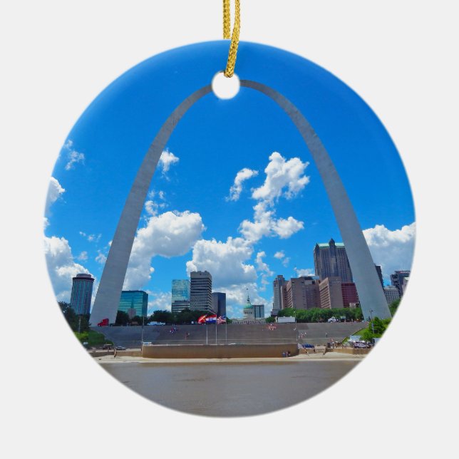 Arch-from-boat Ceramic Ornament (Front)