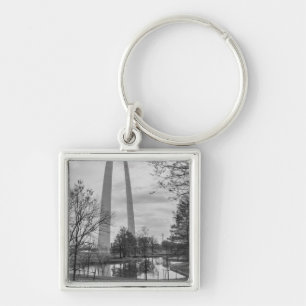 Arch From The Park Grayscale Keychain
