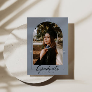 Arch Graduation Faire-part Silv Foil Invitation