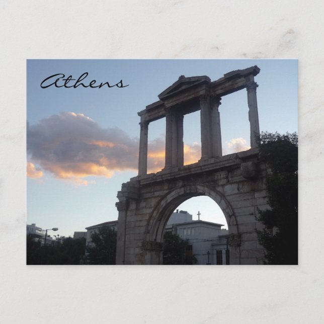 arch hadrian athens postcard (Front)
