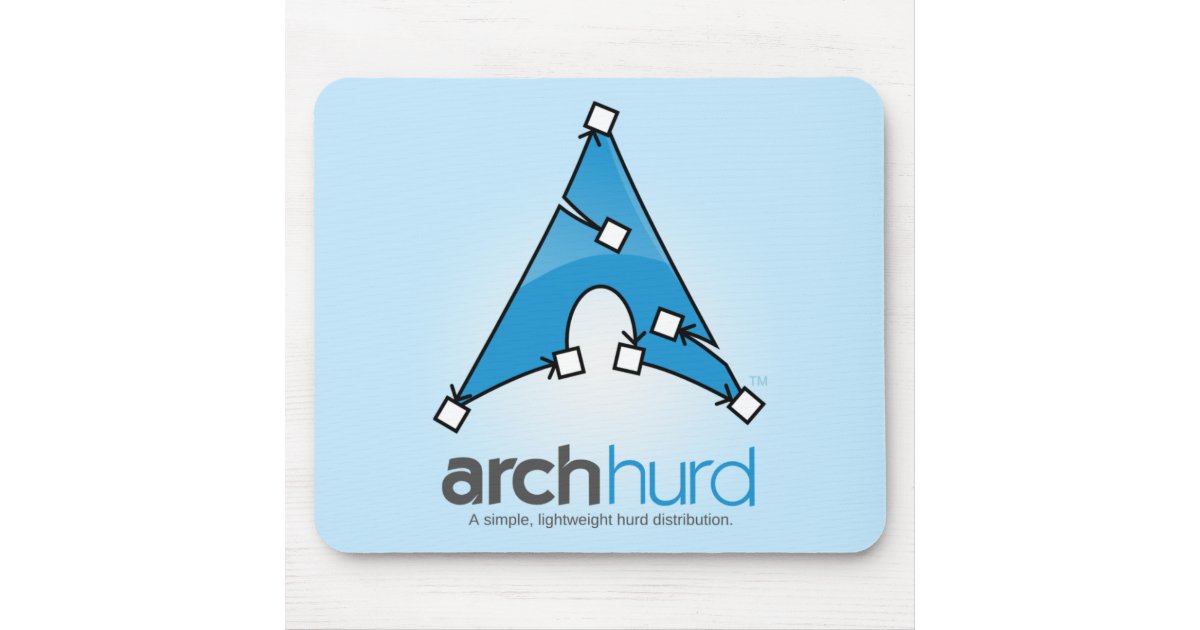 Arch Hurd Logo Mousemat Mouse Pad Zazzle