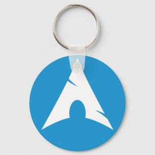 Arch Linux Logo Button Keychain