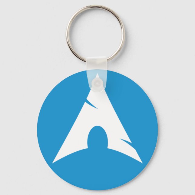 Arch Linux Logo Button Keychain (Front)