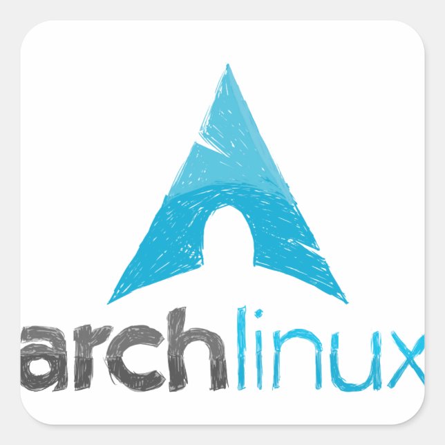 Arch Linux Logo Square Sticker (Front)