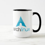 Arch linux v GNU freedom mug<br><div class="desc">A simple Linux mug. :</div>