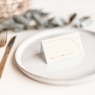 Arch Modern Minimalist Boho Wedding Guest Place Card