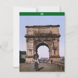 Arch of Titus, Rome (c. 1900) Postcard