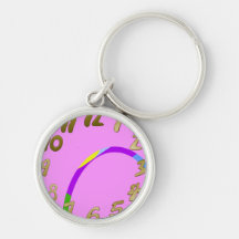 Arch on Pink Magenta Keychain