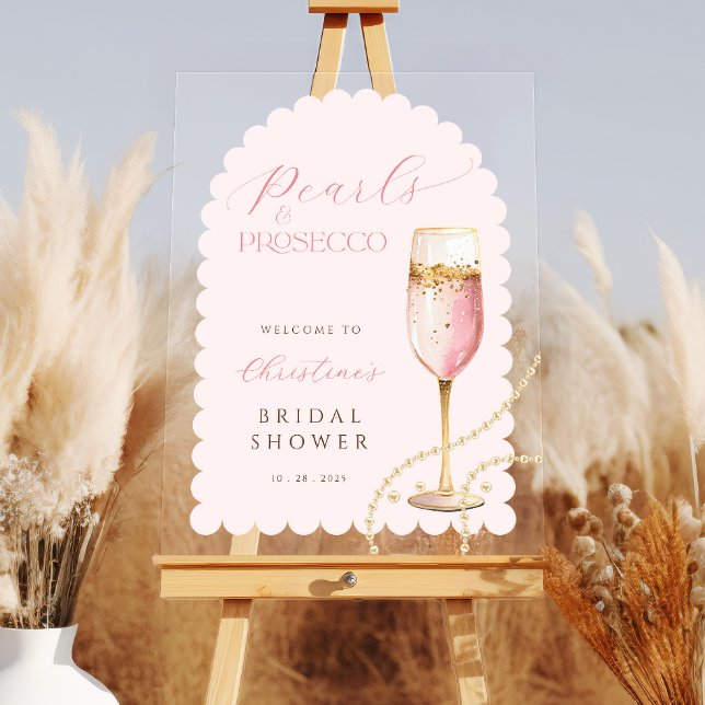 Arch Pearls et Prosecco Fête des mariées rose (Créateur téléchargé)