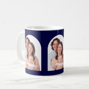 Arch Photo 3 Family Pictures Personalized Coffee Mug