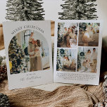 Arch Photo Christmas Card with Photo Collage<br><div class="desc">A beautiful arch photo Christmas card featuring your special family photos and a photo collage on the back! Customize your seasons greeting and add your favourite pictures for a meaningful holiday card this year!</div>