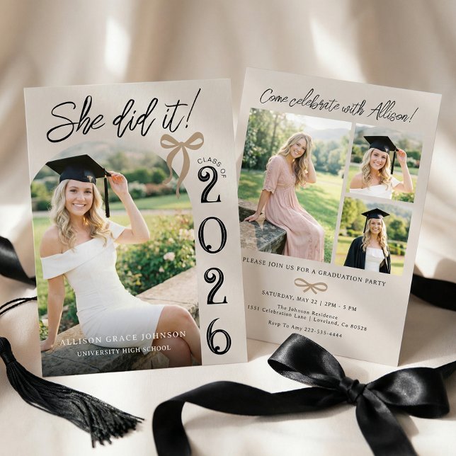 Arch Photo Graduation Party Invitation (Creator Uploaded)