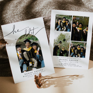Arch Photo Graduation Party Invitation Faire-part