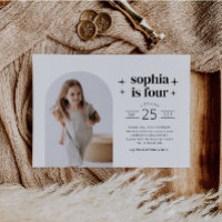 Arch Photo Joint Birthday Invitation Landscape