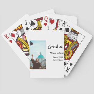 arch photo modern elegant simple  graduation party playing cards