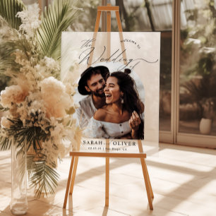 Arch Photo Modern Script Mariage Bienvenue