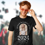 Arch Photo Proud Brother of 2023 Graduate  T-Shirt<br><div class="desc">Arch Photo Proud Brother of 2023 Graduate. Especially for brothers of newly graduated students to wear with pride. Your sibling's photo is within an arch shape, and the year large and bold, with graduate's name. Easily personalise the text as required and replace the photo with your own of portrait orientation....</div>
