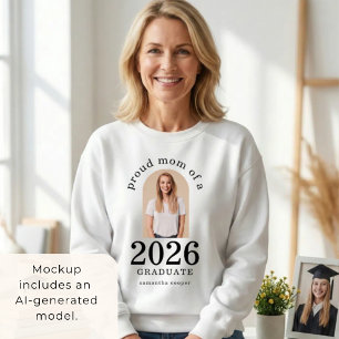 Arch Photo Proud Mom of 2026 Graduate Sweatshirt