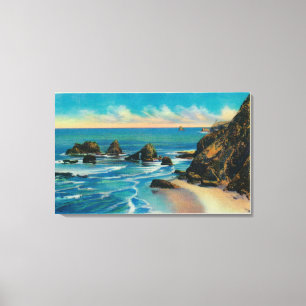Arch Rock from Maxwell Point, OceansideCoast Canvas Print