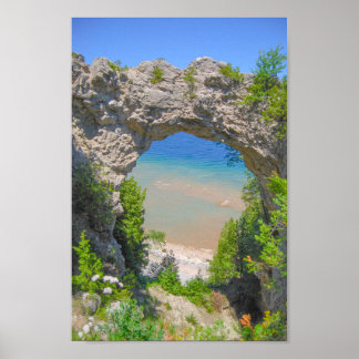 Arch Rock on Mackinac Island, Michigan Poster