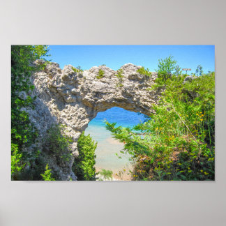 Arch Rock on Mackinac Island, Michigan Poster