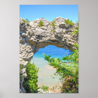 Arch Rock on Mackinac Island, Michigan Poster