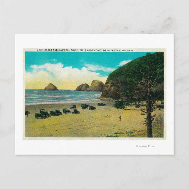 Arch Rocks and Maxwell Point Postcard (Front)