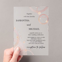 Arch Serenity Frosted Acrylic Style Invitation