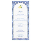 Arch Shape Lemons Blue Tiles Bridal Shower Party