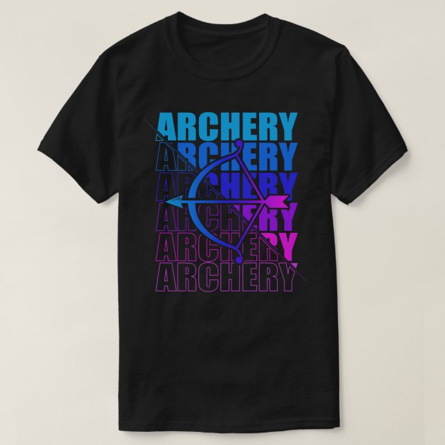 Arch Sport Archer Archery Arrow And Bow 7 T-Shirt (Design Front)