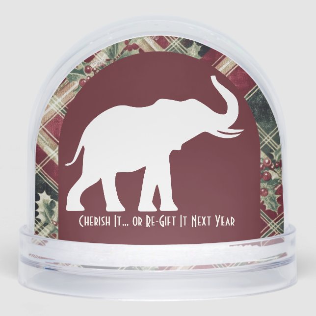 Arch White Elephant Christmas Plaid Gift Funny  (Avant)