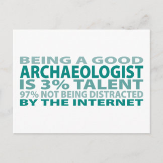 Archaeologist 3% Talent Postcard