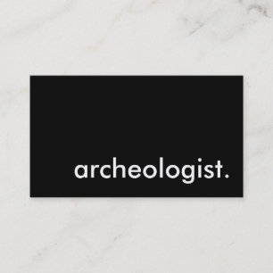 archaeologist. business card