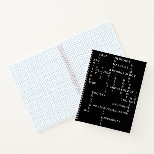 Archaeology and anthropology crossword puzzle notebook