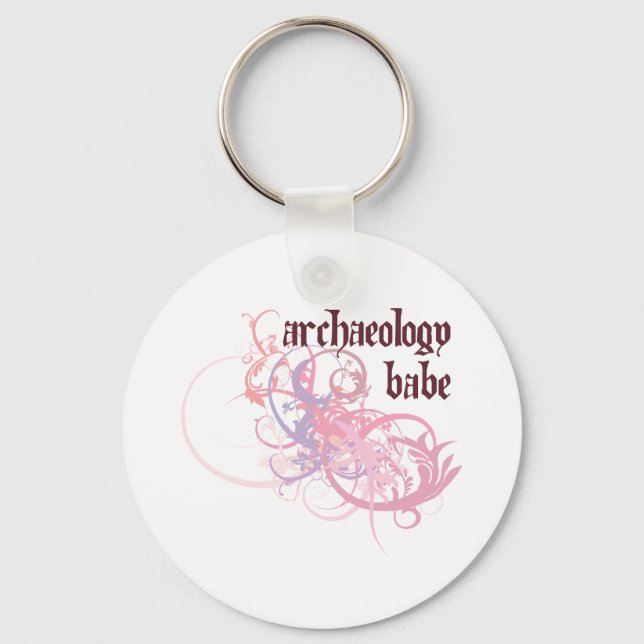 Archaeology Babe Keychain (Front)