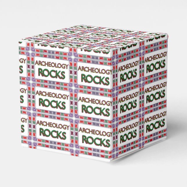 Archaeology Rocks Favor Box (Front Side)