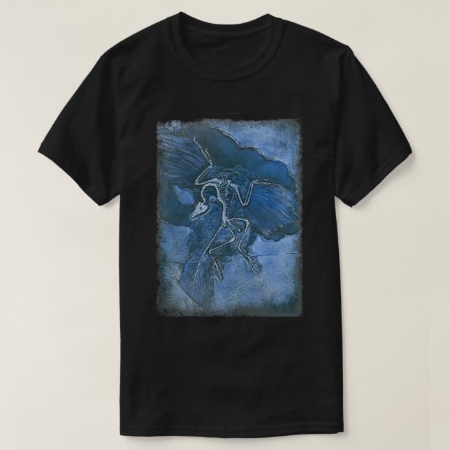 archaeopteryx in blue T-Shirt (Design Front)