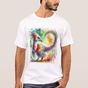 Archaeopteryx in Watercolor 070724AREF105 - Waterc T-Shirt