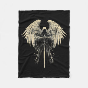Archangel Gabriel Christian Angel Catholic Warrior Fleece Blanket