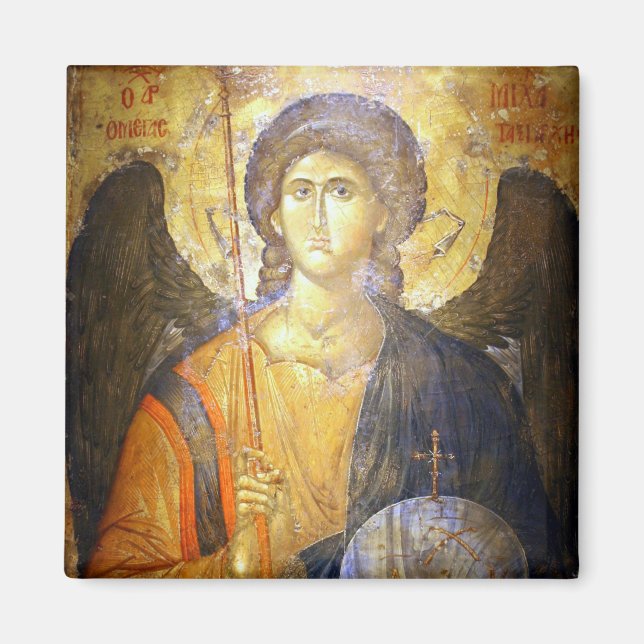 Archangel Gabriel Orthodox Christian Icon Magnet (Front)