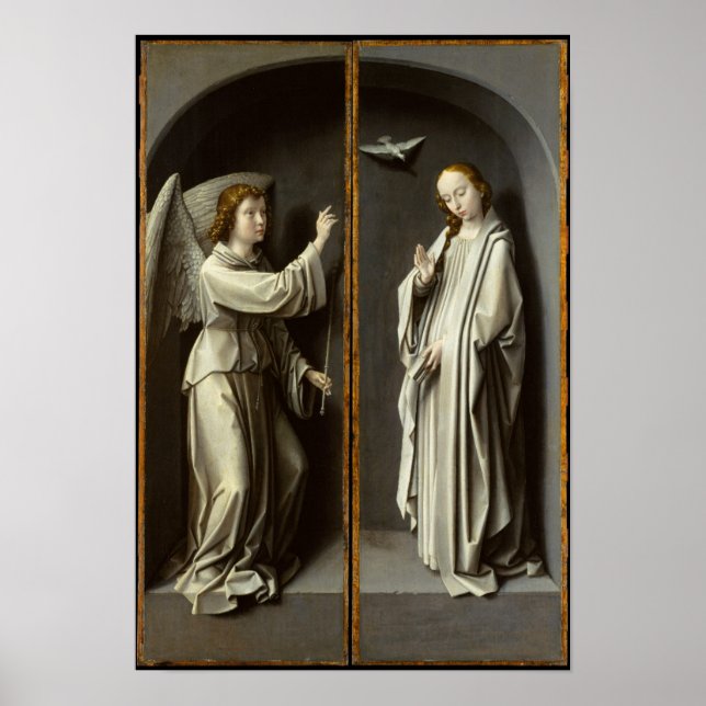 Archangel Gabriel; The Virgin Annunciate Poster (Front)